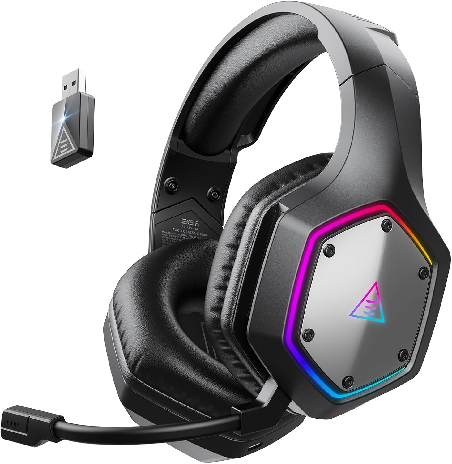Pc Gaming Earphones - 2.4GHz Wireless Gaming Headset for PS5,
