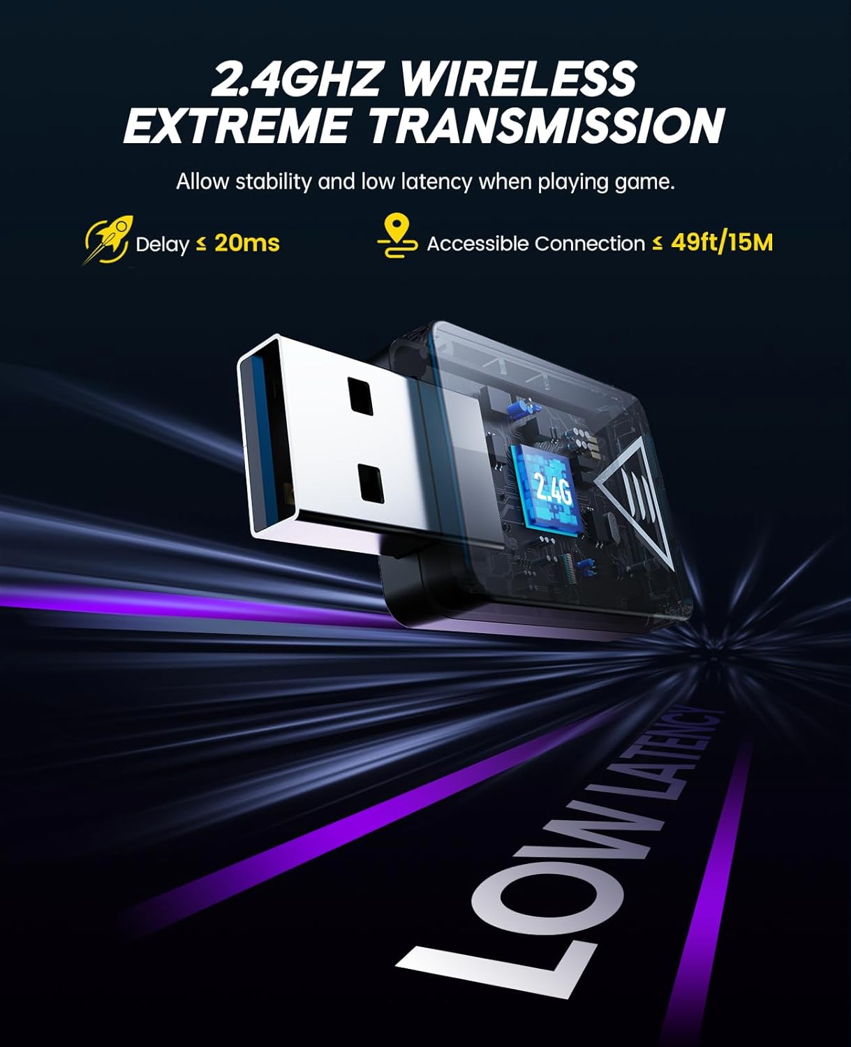 2.4GHz Wireless Gaming Headset - Pc Gaming Earphones ulasan dan harga