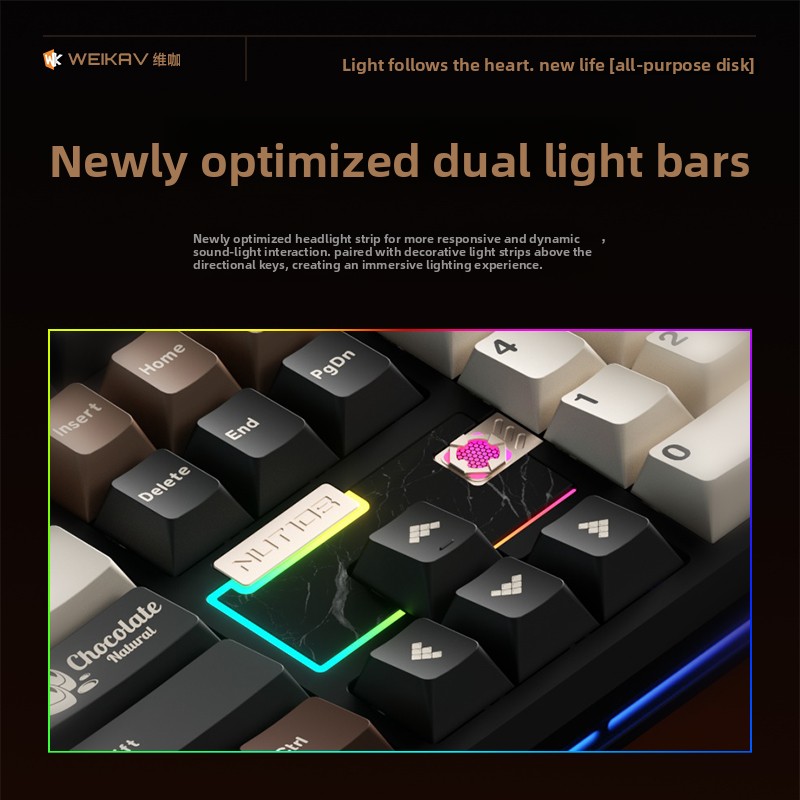 WEIKAV NUT108 Mechanical Keybo - Gaming Pc Equipment ulasan dan harga