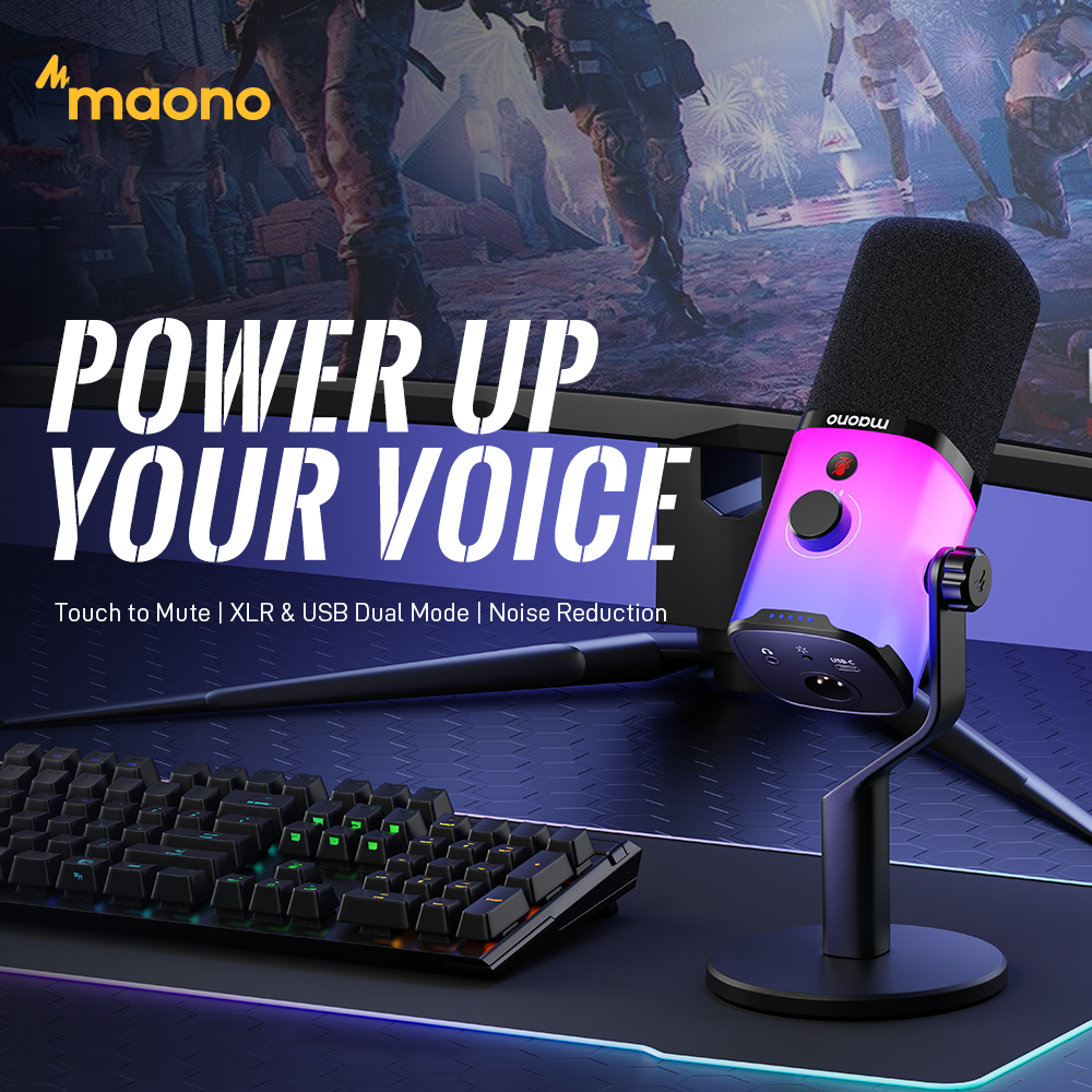 MAONO USB/XLR Gaming Microphon - Pc Gaming Earphones ulasan dan harga