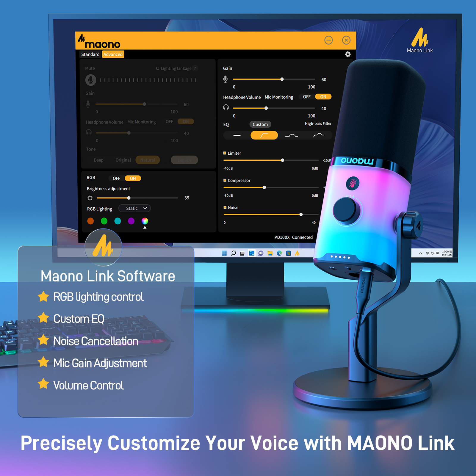 MAONO USB/XLR Gaming Microphon - Pc Gaming Earphones ulasan dan harga