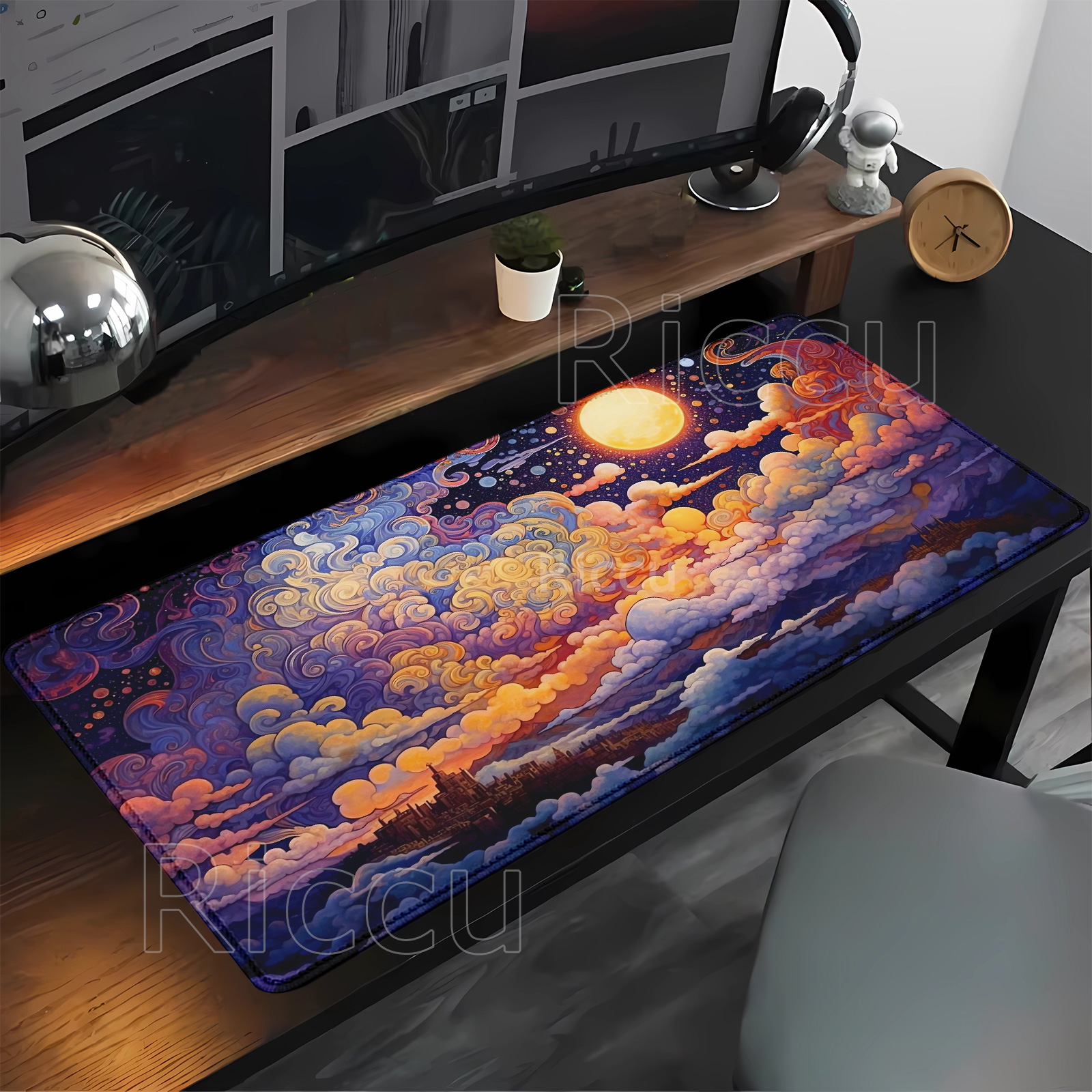Large Mouse Pad Full moon and  - Pc Gaming Cloud ulasan dan harga