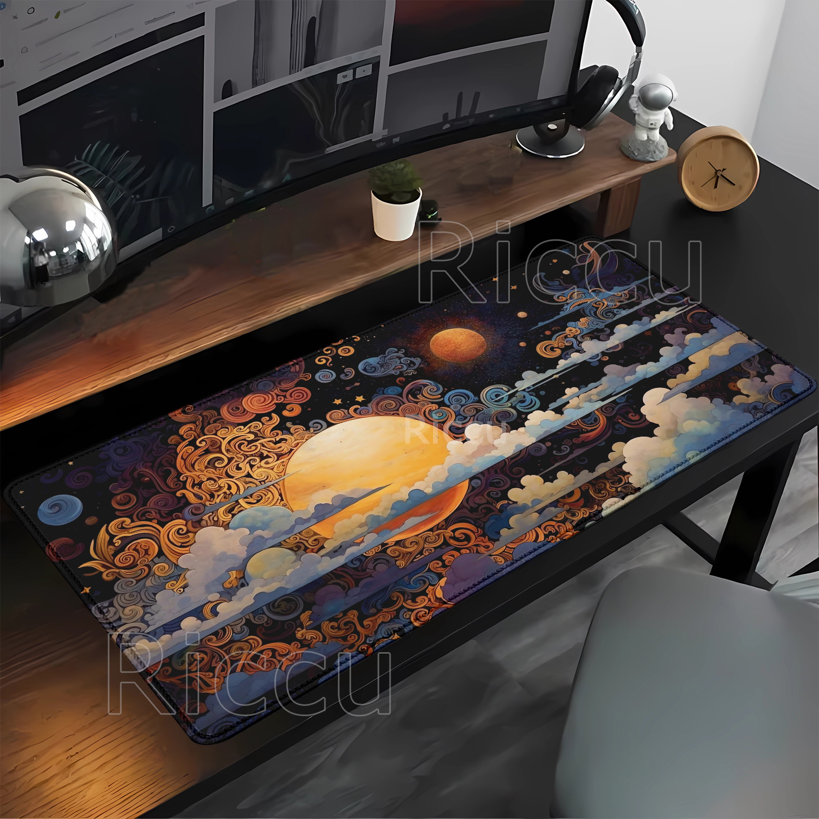 Large Mouse Pad Full moon and  - Pc Gaming Cloud ulasan dan harga