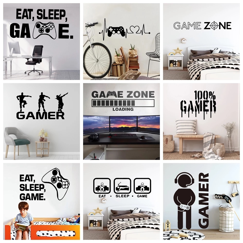 Carved Gamer Wall Sticker Viny - Pc Gaming Wallpaper ulasan dan harga