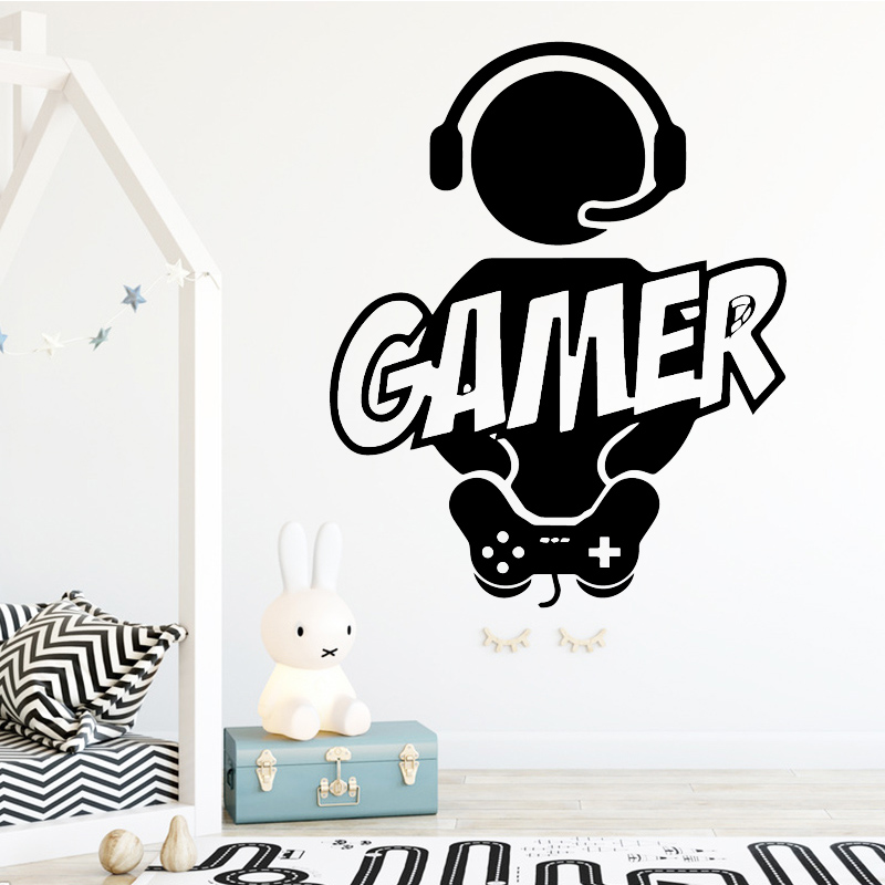 Carved Gamer Wall Sticker Viny - Pc Gaming Wallpaper ulasan dan harga