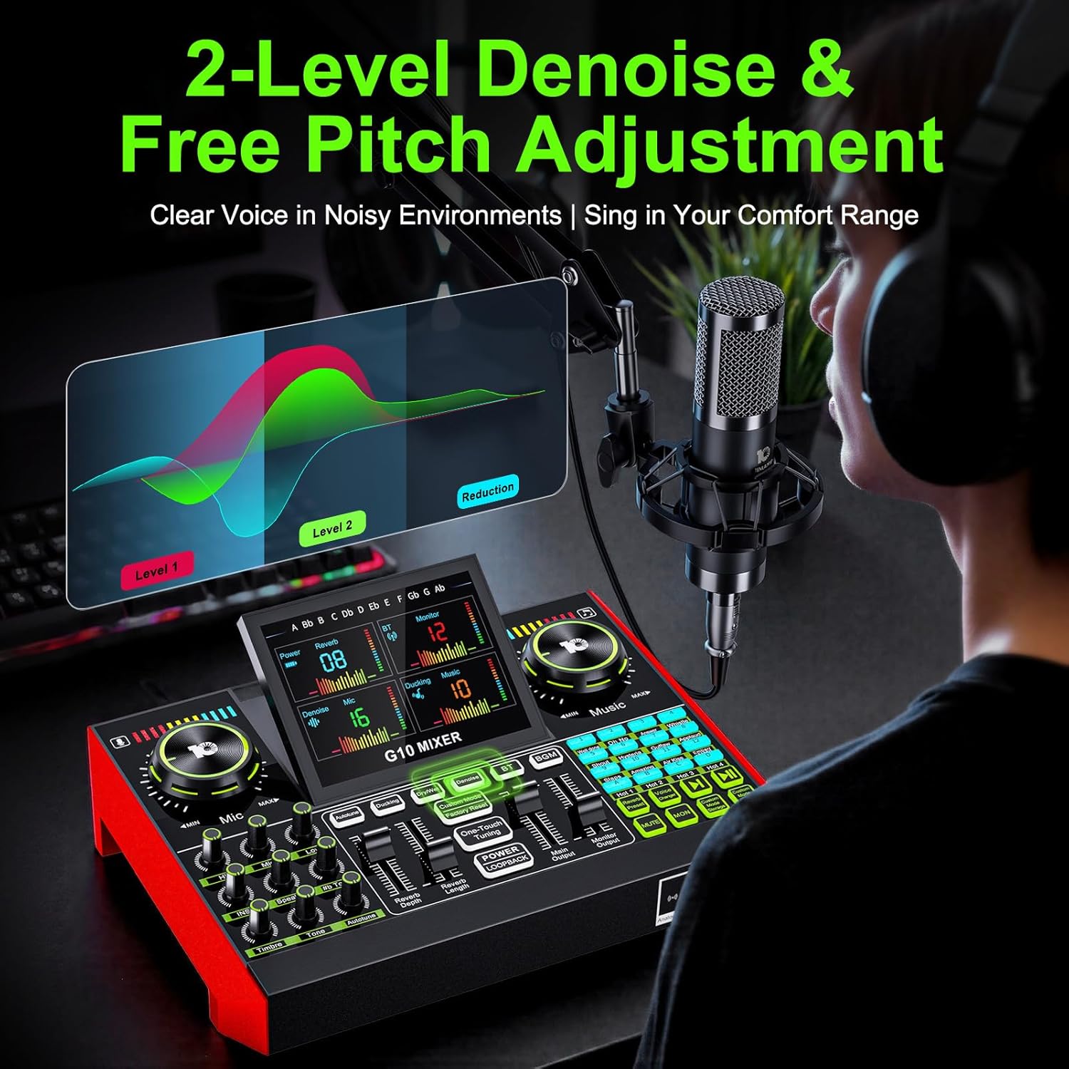 Tenlamp Podcast Equipment with - Gaming Pc Equipment ulasan dan harga