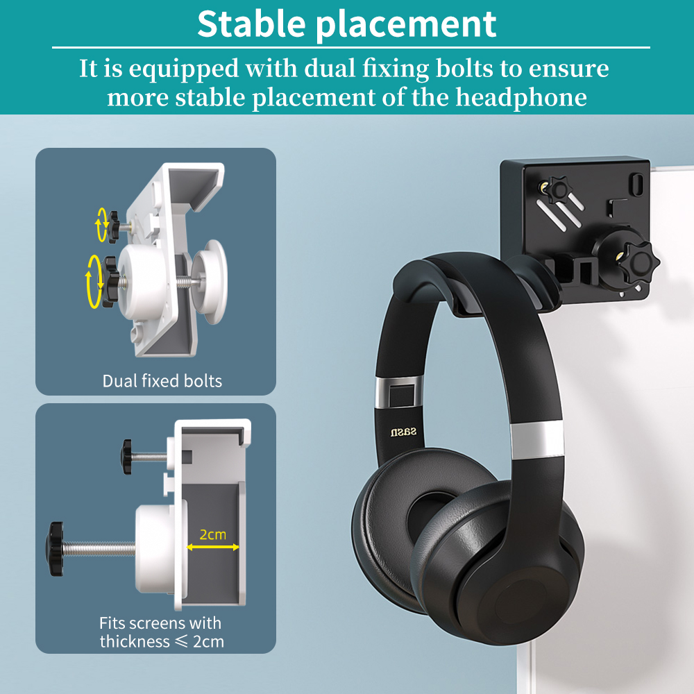 Monitor Headphone Stand Plasti - Pc Gaming Earphones ulasan dan harga