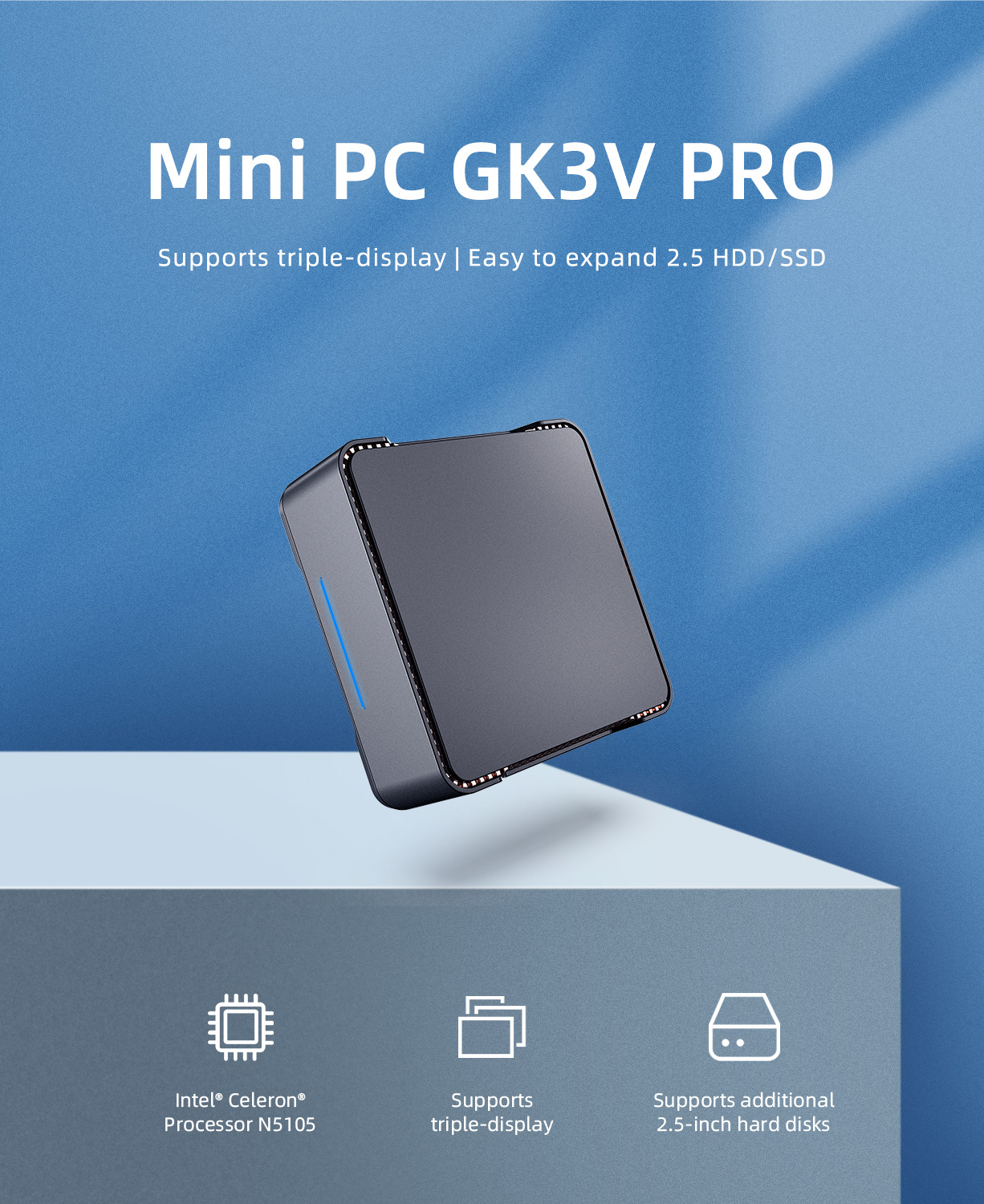 GK3V Pro mini pc Intel N5105 R - Pc Gaming Mini ulasan dan harga