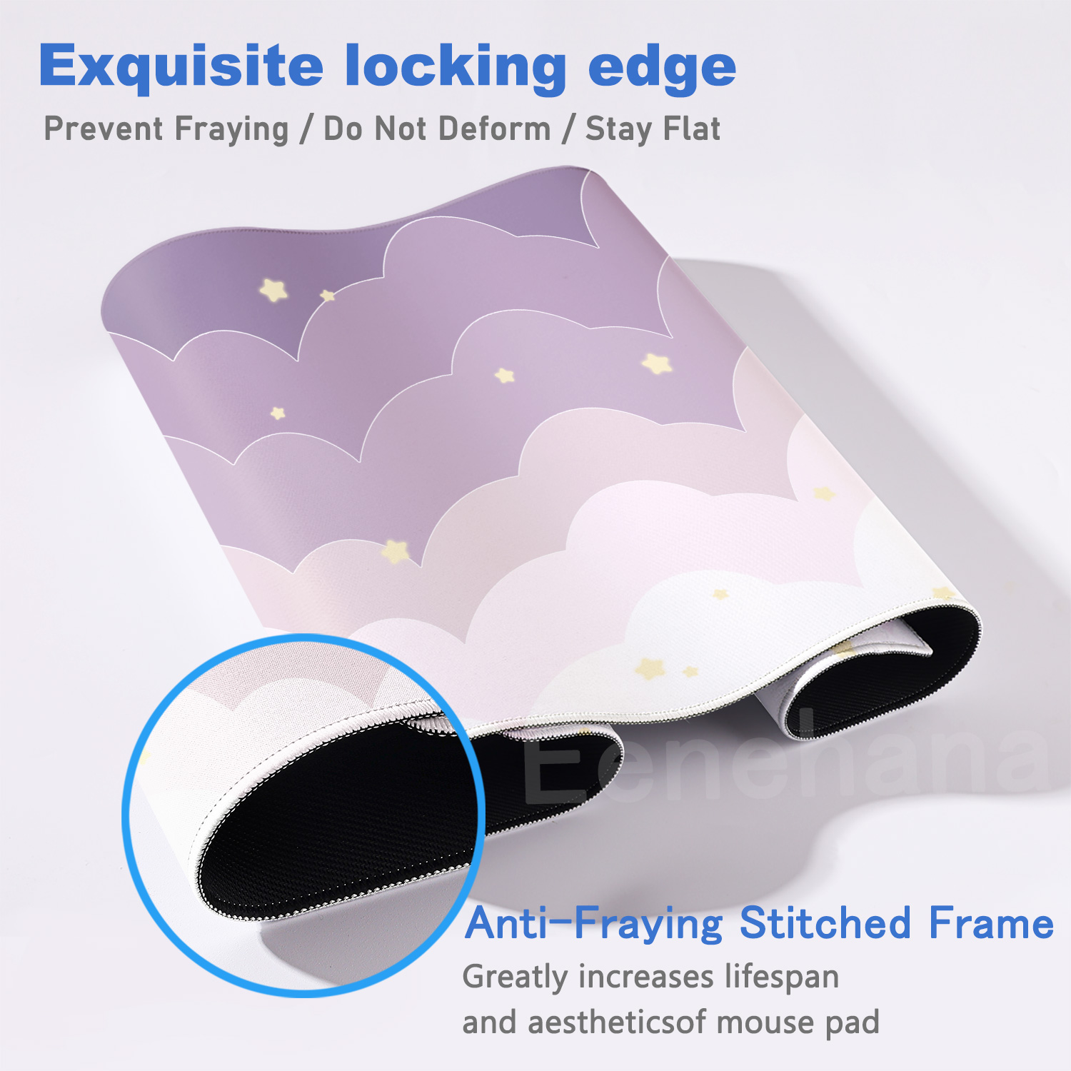 Light Blue Pink Clouds Desk Ma - Pc Gaming Cloud ulasan dan harga