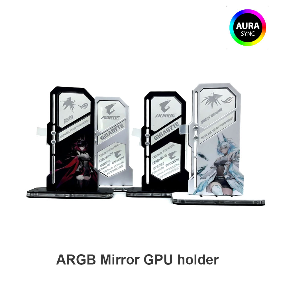 DIY Mirror VGA Holder ARGB Gam - Gaming Pc Equipment ulasan dan harga